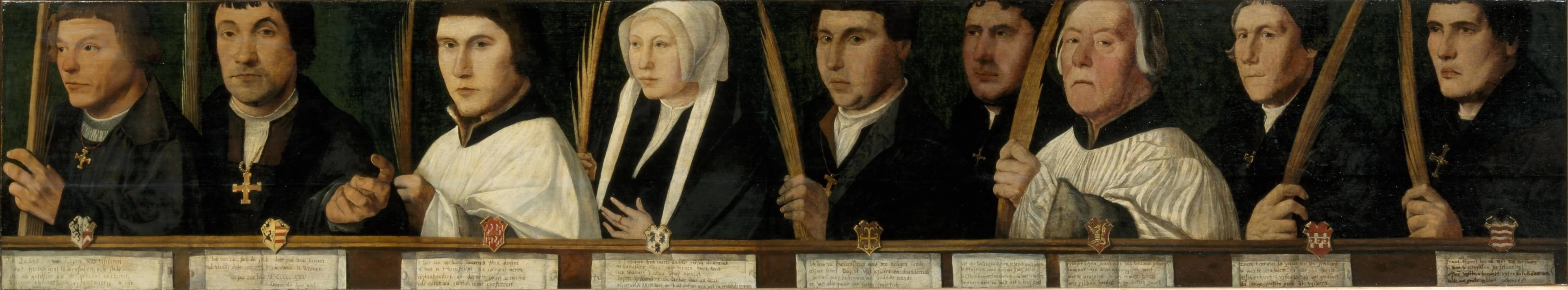 Ritratti di nove membri della Fratellanza di Gerusalemme di Utrecht - Centraal Museum, Utrecht